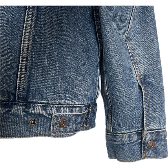 Levi’s Original Sherpa Trucker Denim Jacket Sz M - Picture 7 of 13